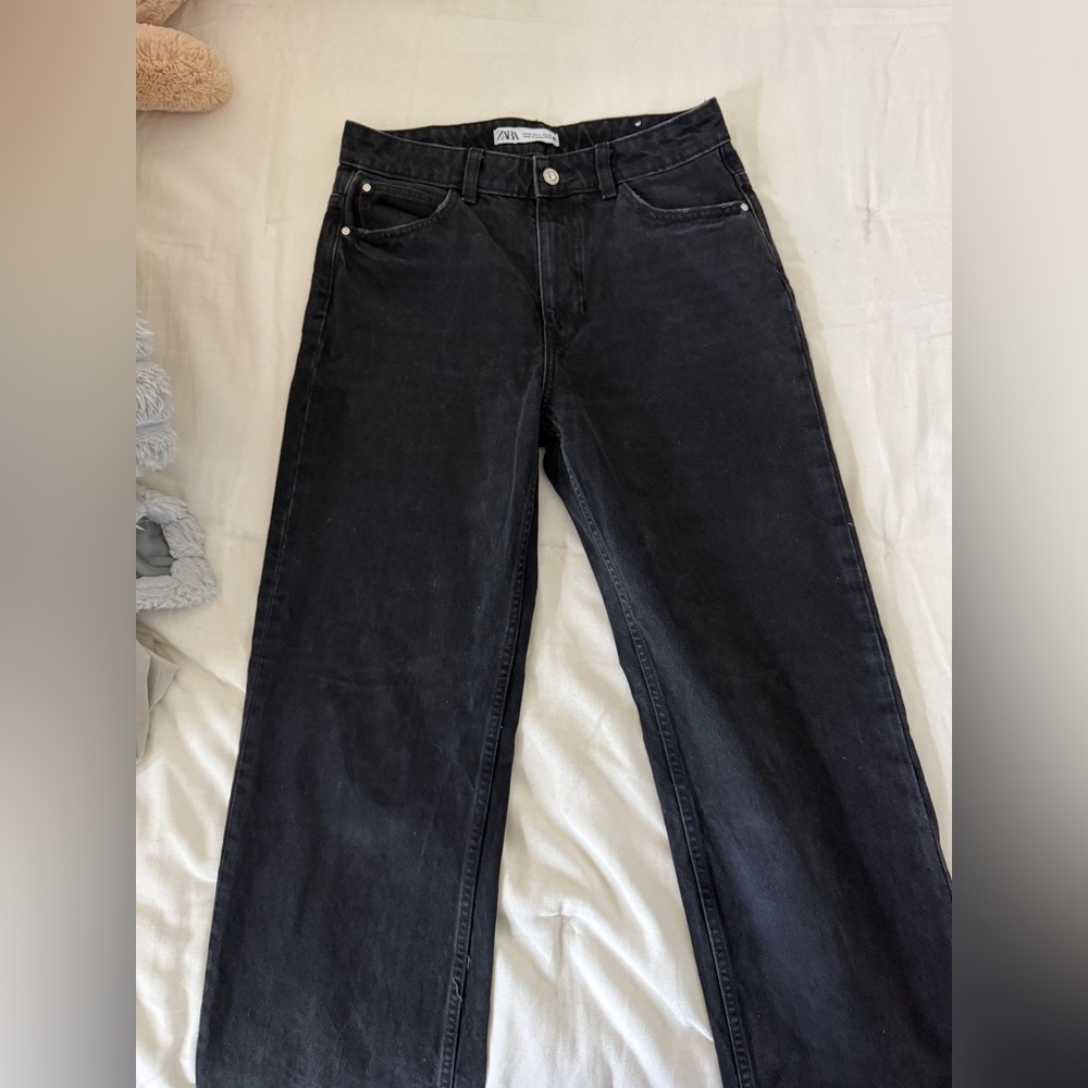 Zara Charcoal Denim jeans only used 1